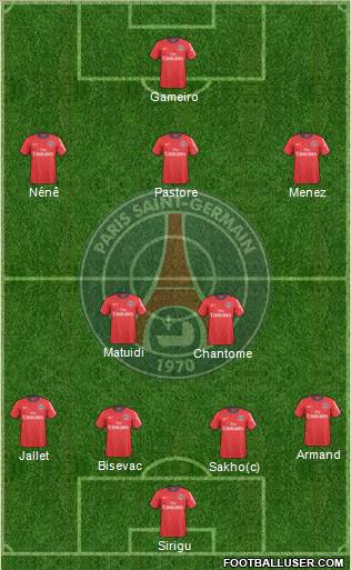 Paris Saint-Germain Formation 2011
