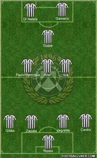 Udinese Formation 2011