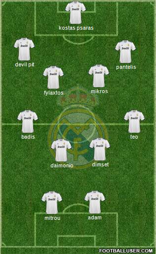 Real Madrid C.F. Formation 2011
