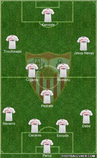Sevilla F.C., S.A.D. Formation 2011