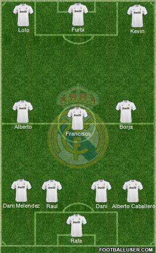 Real Madrid C.F. Formation 2011