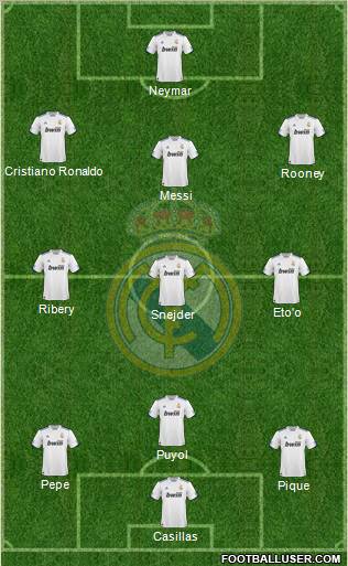 Real Madrid C.F. Formation 2011