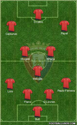 C. At. Osasuna Formation 2011