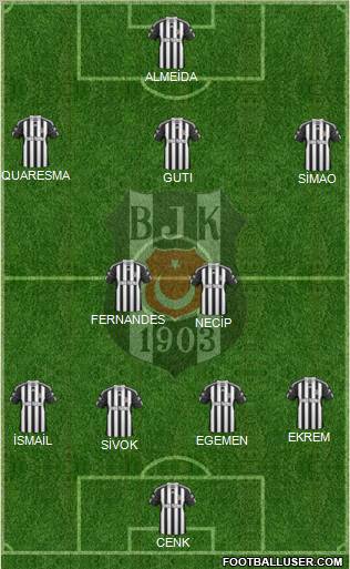 Besiktas JK Formation 2011