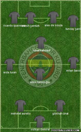 Fenerbahçe SK Formation 2011