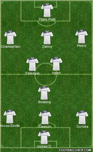 Tottenham Hotspur Formation 2011