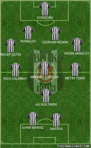 Besiktas JK Formation 2011