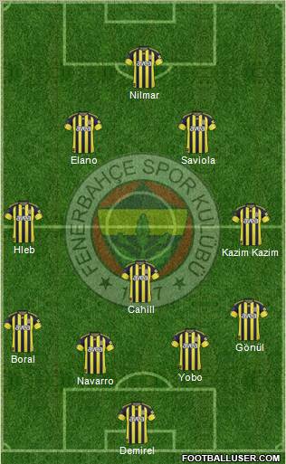 Fenerbahçe SK Formation 2011