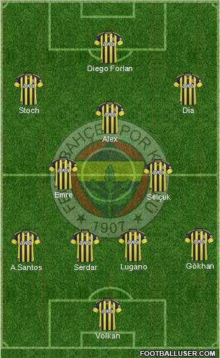 Fenerbahçe SK Formation 2011