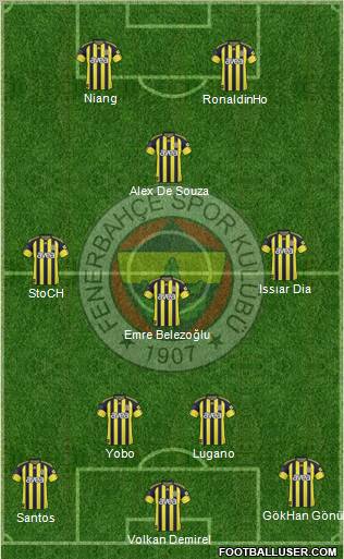 Fenerbahçe SK Formation 2011