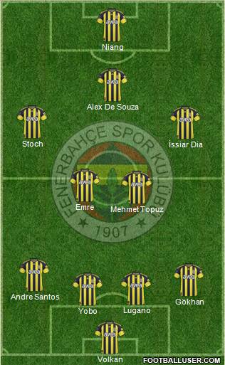 Fenerbahçe SK Formation 2011