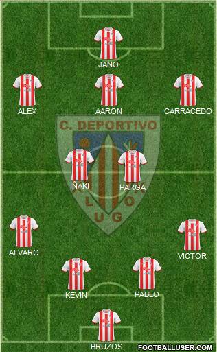 C.D. Lugo football formation