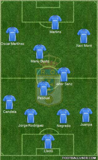 Real Oviedo S.A.D. Formation 2011
