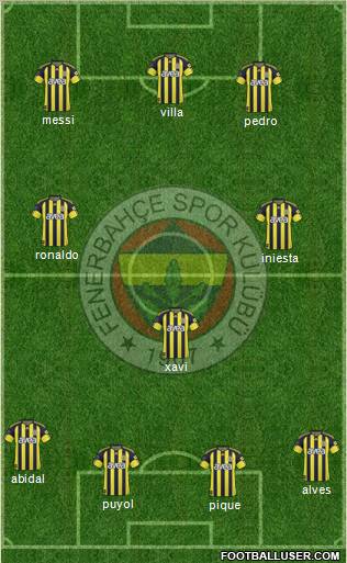 Fenerbahçe SK Formation 2011