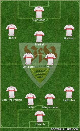 VfB Stuttgart Formation 2011