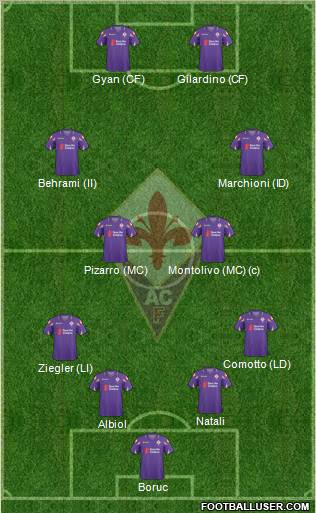 Fiorentina Formation 2011