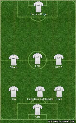 R. Madrid Castilla Formation 2011