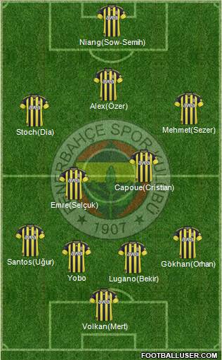 Fenerbahçe SK Formation 2011