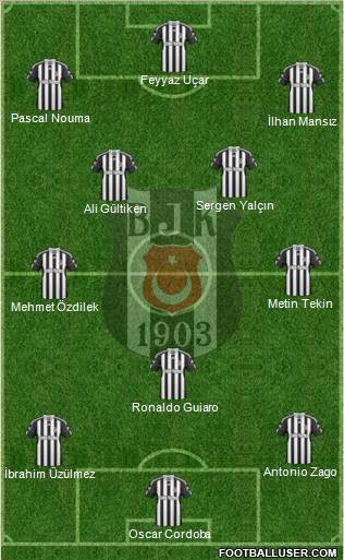 Besiktas JK Formation 2011