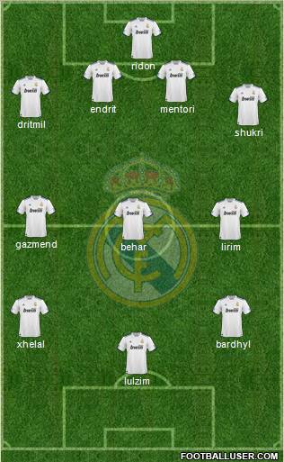 Real Madrid C.F. Formation 2011
