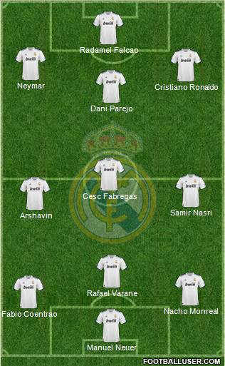 Real Madrid C.F. Formation 2011