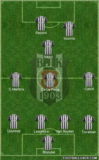 Besiktas JK Formation 2011