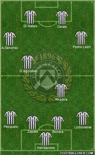 Udinese Formation 2011