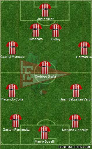 Estudiantes de La Plata Formation 2011