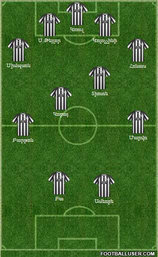 Newcastle United Formation 2011