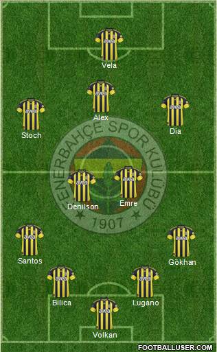 Fenerbahçe SK Formation 2011