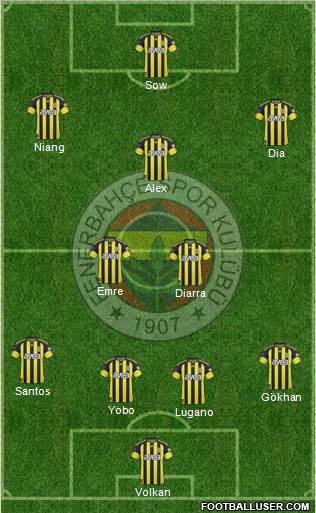 Fenerbahçe SK Formation 2011