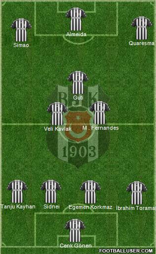Besiktas JK Formation 2011