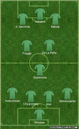 Pro Evolution Soccer Team Formation 2011