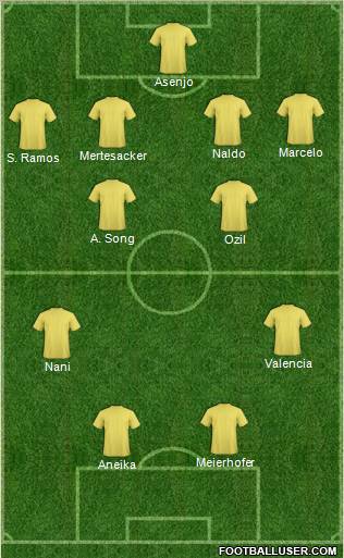 World Cup 2010 Team Formation 2011