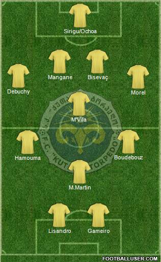FC Kutaisi-Torpedo Formation 2011