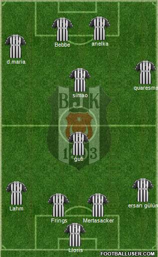 Besiktas JK Formation 2011