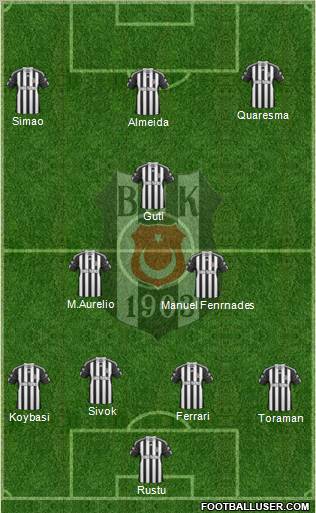 Besiktas JK Formation 2011