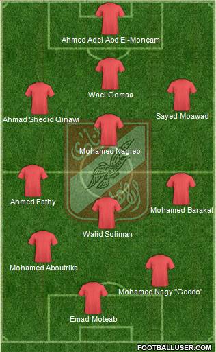 Al-Ahly Sporting Club Formation 2011