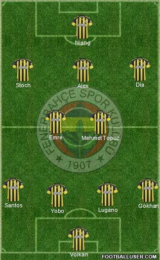 Fenerbahçe SK Formation 2011