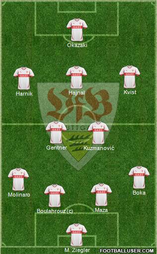 VfB Stuttgart Formation 2011