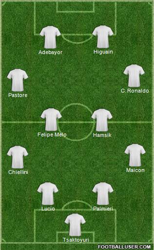 Pro Evolution Soccer Team Formation 2011