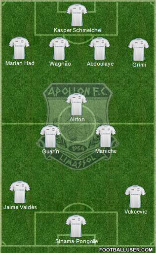 AMO Apollon Limassol football formation