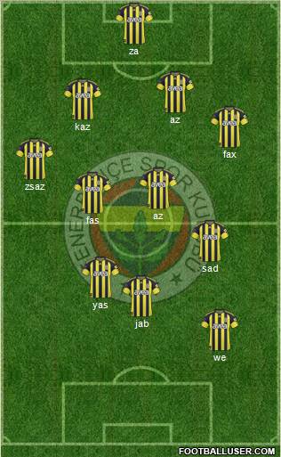 Fenerbahçe SK Formation 2011