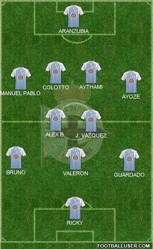 R.C. Deportivo de La Coruña S.A.D. Formation 2011