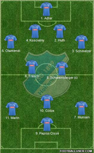 TSG 1899 Hoffenheim Formation 2011