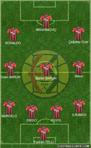 Eskisehirspor football formation