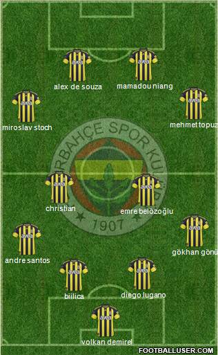Fenerbahçe SK Formation 2011