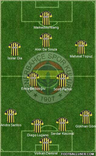 Fenerbahçe SK Formation 2011