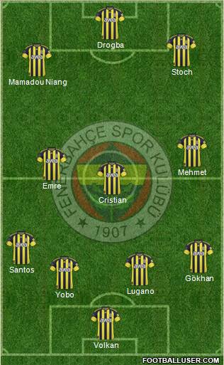 Fenerbahçe SK Formation 2011