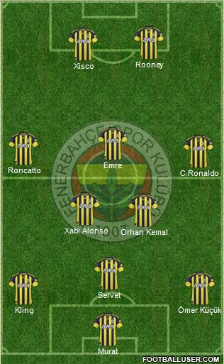 Fenerbahçe SK Formation 2011